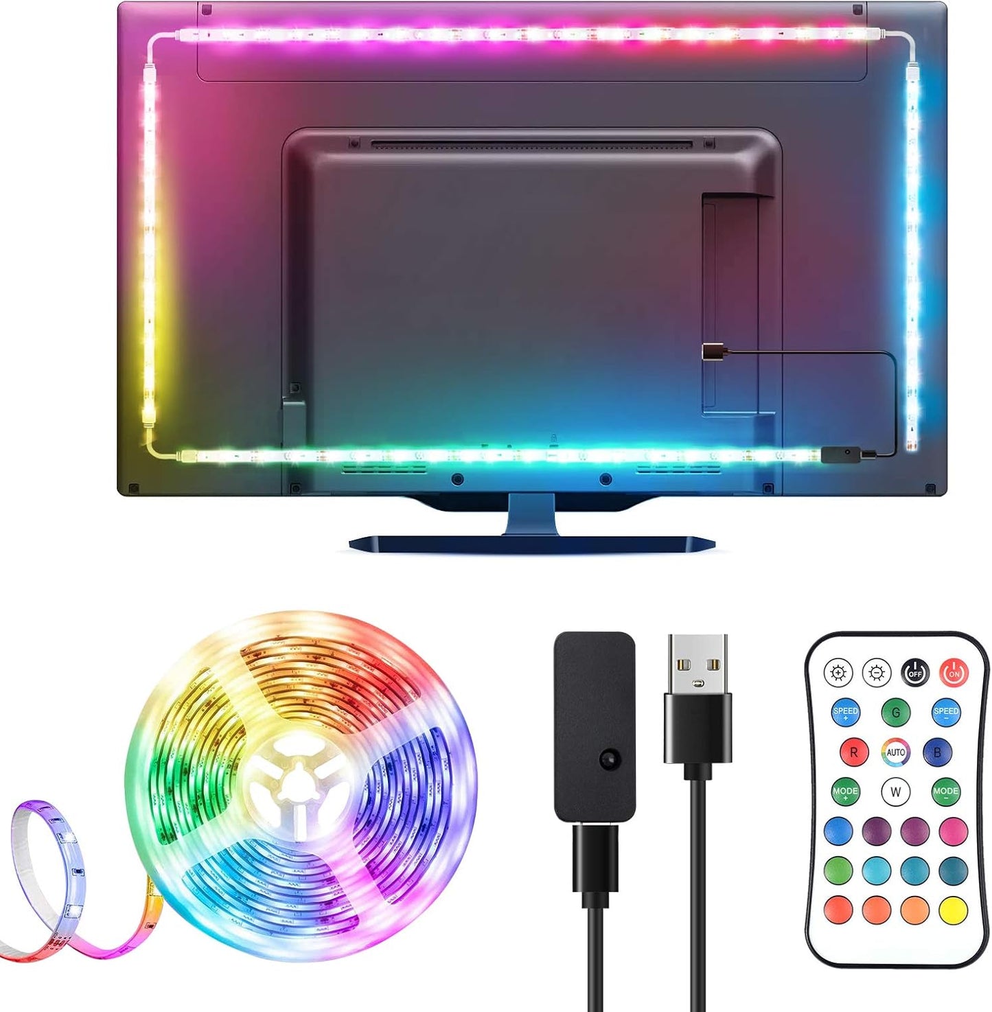 Cinta De Luz Led Rgb USB Bluetooth