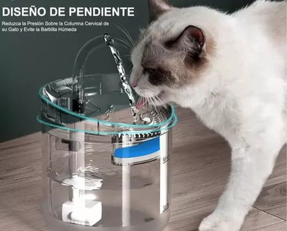 Fuente De Agua Para Mascotas Gatos Silen