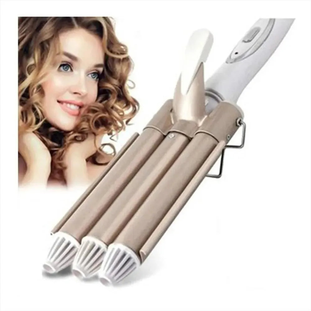 Pinza Rizadora Para Cabello 3tubos 40w